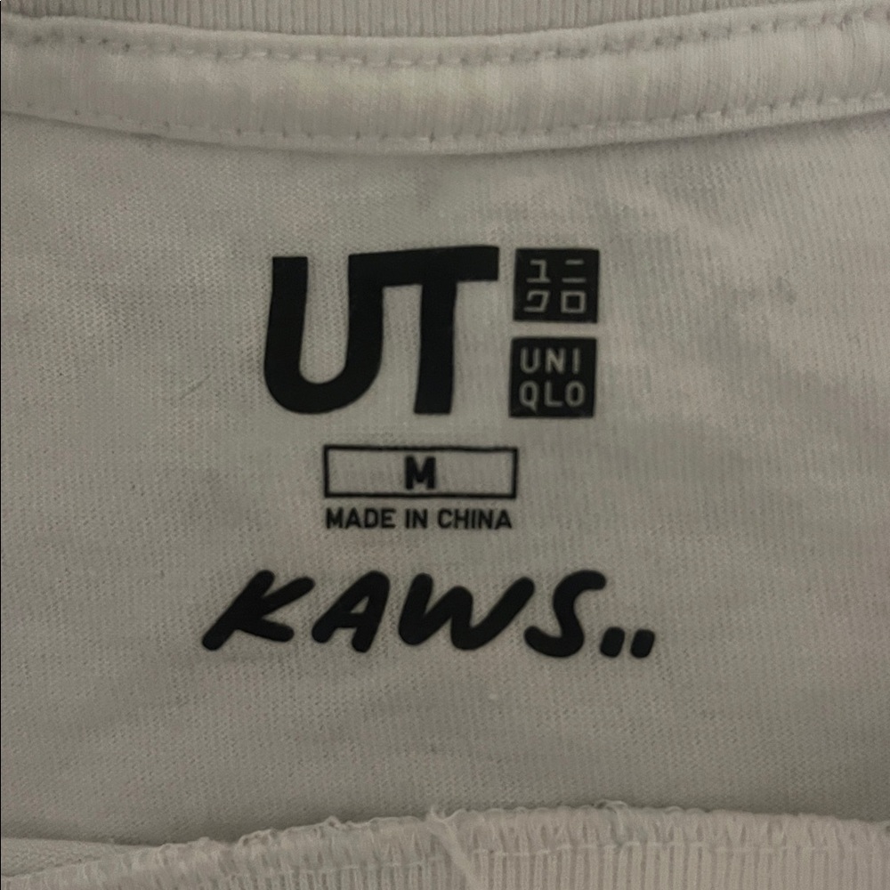 KAWS White Graphic Logo Tee with Black Print - Picture 3 of 3